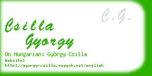 csilla gyorgy business card